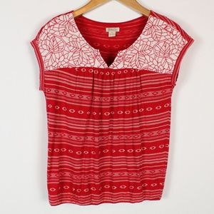Lucky | Red cap sleeve top M